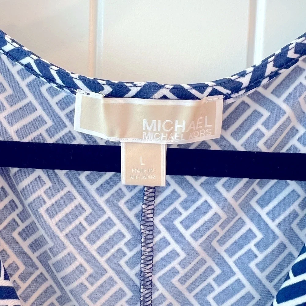 Michael‎ Kors cap sleeve knit midi dress, size L